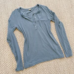 Magaschoni Long Sleeve Henley Top – Women’s Size Small